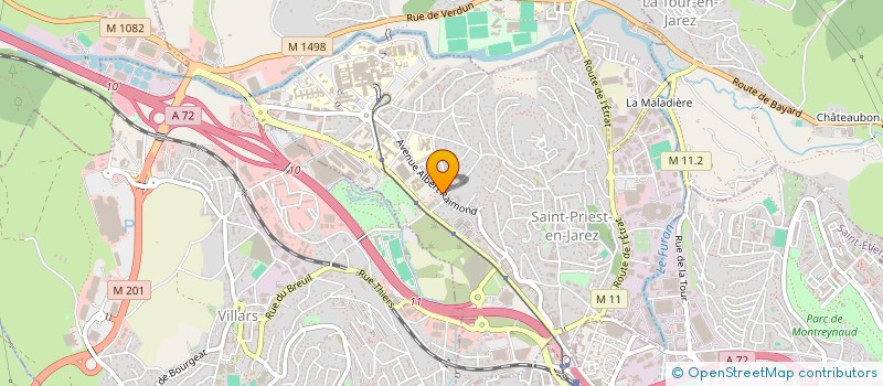 localisation de l'entreprise RECHERCHE ET INVESTIGATIONS NEPHROLOGIQUES  SAINT-PRIEST-EN-JAREZ