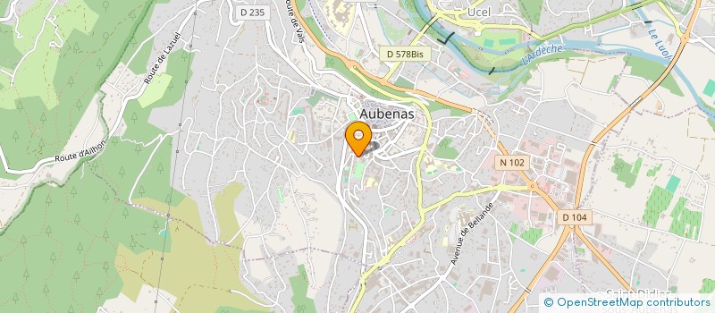 localisation de l'entreprise RECHERCHE FORMATION CONSEIL L ECRIT EN CORPS à AUBENAS