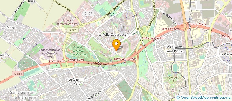 localisation de l'entreprise RECHERCHE FORMATION PRATICIENS ST MARTIN à CAEN