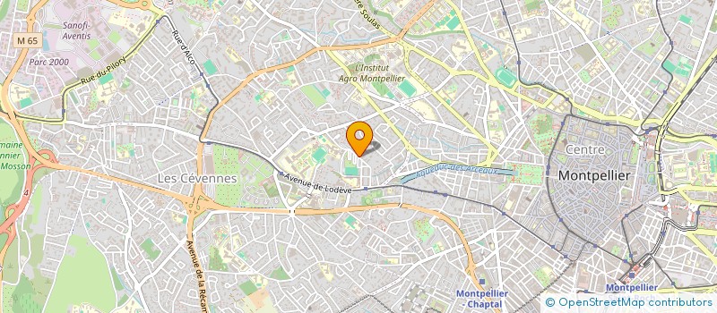 localisation de l'entreprise RECHERCHE, FORMATION, PROMOTION, EN SANTE ANIMALE à MONTPELLIER