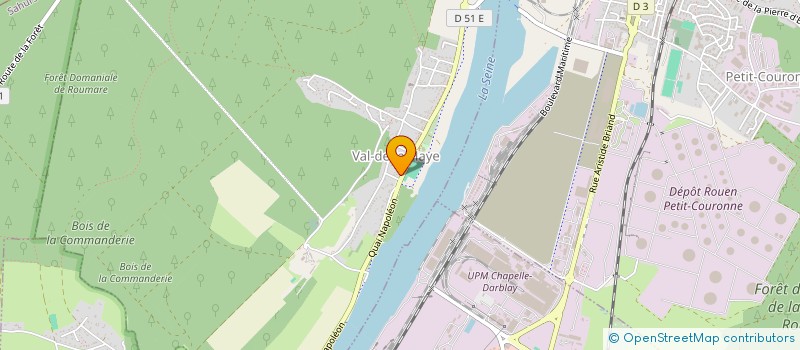 localisation de l'entreprise RECHERCHE MEDICALE HAUTE NORMANDIE  VAL-DE-LA-HAYE