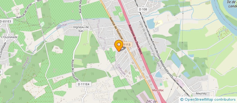 localisation de l'entreprise RECHERCHE MIDI  CADAUJAC