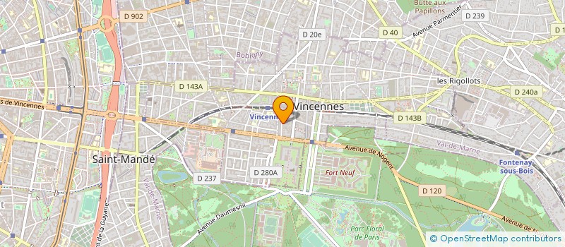localisation de l'entreprise RECHERCHE PEDAGOGIE MICRO-INFORMATIQUE à VINCENNES
