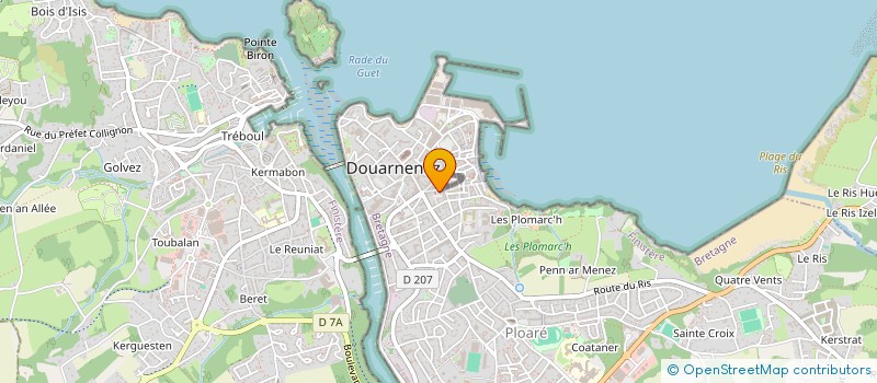 localisation de l'entreprise RECHERCHE PREMIER EMPLOI  DOUARNENEZ