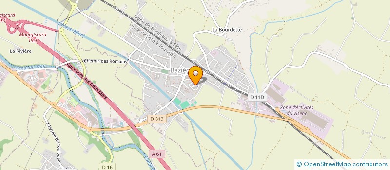 localisation de l'entreprise RECHERCHES BAZIEGEOISE-RACINES ENVIR...  BAZIEGE