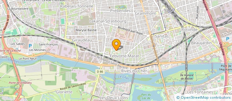 localisation de l'entreprise RECHERCHES ET ETUDES HISTORIQUES SUR LA SHOAH EN VAL DE LOIRE (AREHSVAL) à TOURS