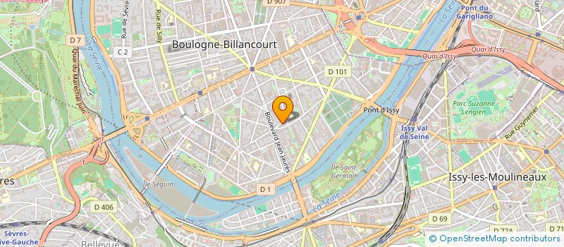 localisation de l'entreprise RECHERCHES ET EVOLUTION à BOULOGNE-BILLANCOURT