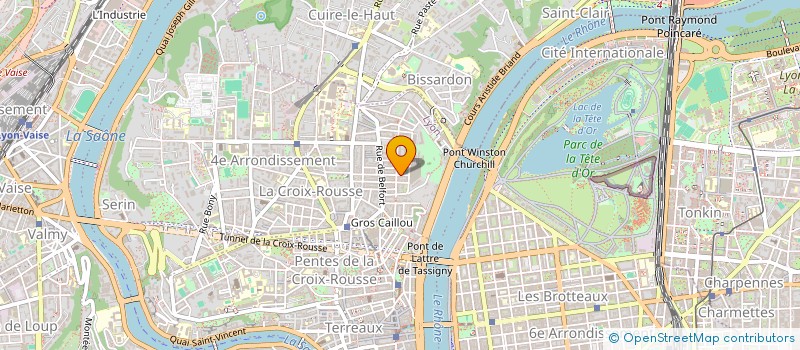 localisation de l'entreprise RECHERCHES ET SOLIDARITES à LYON