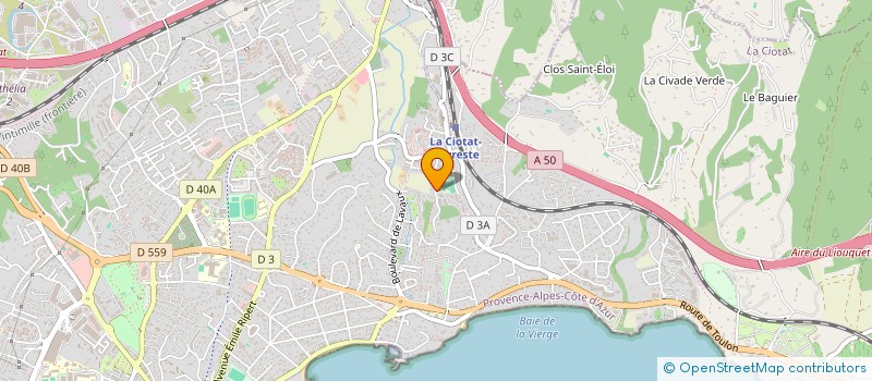 localisation de l'entreprise RECHERCHES ETUDES STRATEGIES DE DEVELOPP à LA CIOTAT