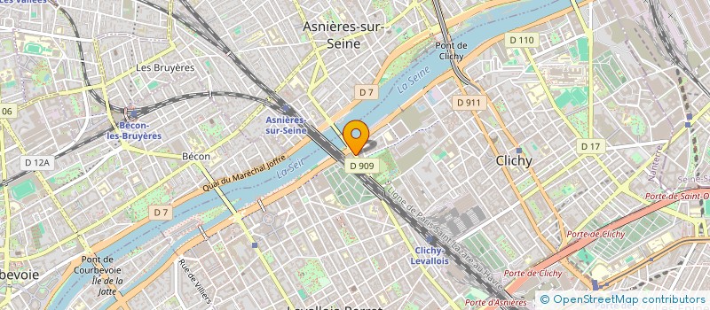 localisation de l'entreprise RECHERCHES MEDICALES ET SERVICES à CLICHY