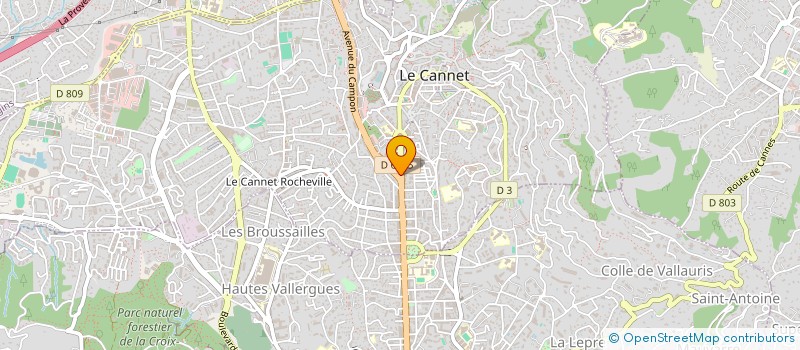 localisation de l'entreprise RECHOVOT à LE CANNET