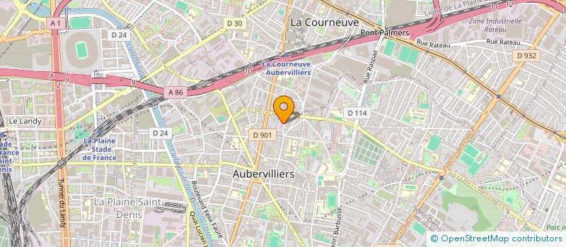 localisation de l'entreprise RECIF à AUBERVILLIERS
