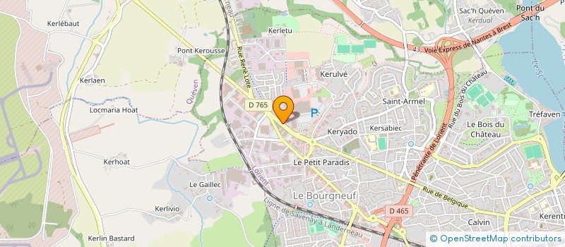 localisation de l'entreprise RECIF  LORIENT