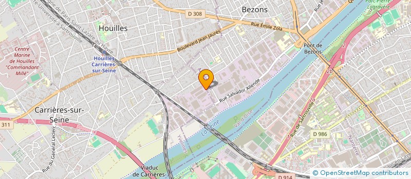 localisation de l'entreprise RECIMET SA à CARRIERES-SUR-SEINE