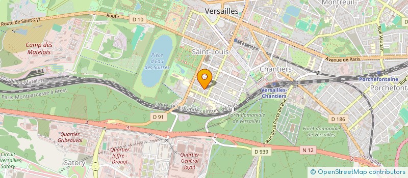 localisation de l'entreprise RECIMMO à VERSAILLES