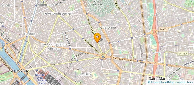 localisation de l'entreprise RECIPROQUE SARL  PARIS