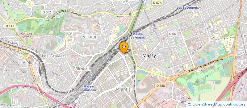 localisation de l'entreprise RECKITT BENCKISER FRANCE à MASSY