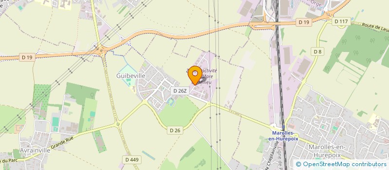localisation de l'entreprise RECMA à GUIBEVILLE