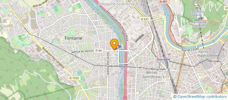 localisation de l'entreprise RECOBAT à FONTAINE