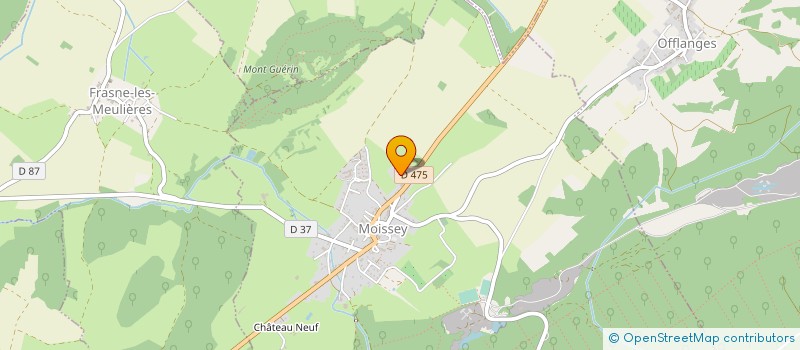localisation de l'entreprise RECOBAT à MOISSEY