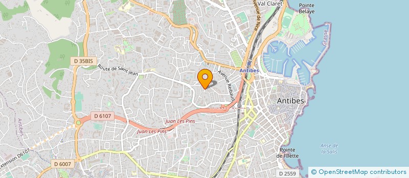 localisation de l'entreprise RECOBAT à ANTIBES