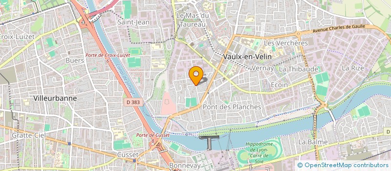 localisation de l'entreprise RECOBAT  VAULX-EN-VELIN