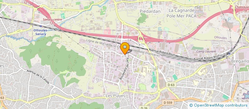 localisation de l'entreprise RECOBAT SOLUTIONS à SIX-FOURS-LES-PLAGES