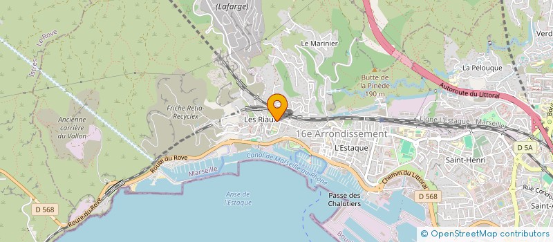 localisation de l'entreprise RECOBAT SUD à MARSEILLE