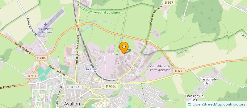 localisation de l'entreprise RECOLTA  AVALLON