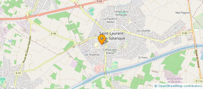 localisation de l'entreprise RECOM  SAINT-LAURENT-DE-LA-SALANQUE