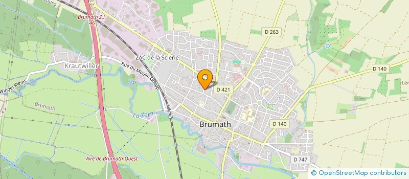 localisation de l'entreprise RECONNAISSANCE  BRUMATH