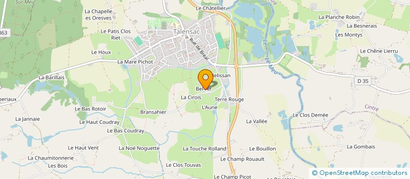 localisation de l'entreprise RECONNEXIONS  TALENSAC