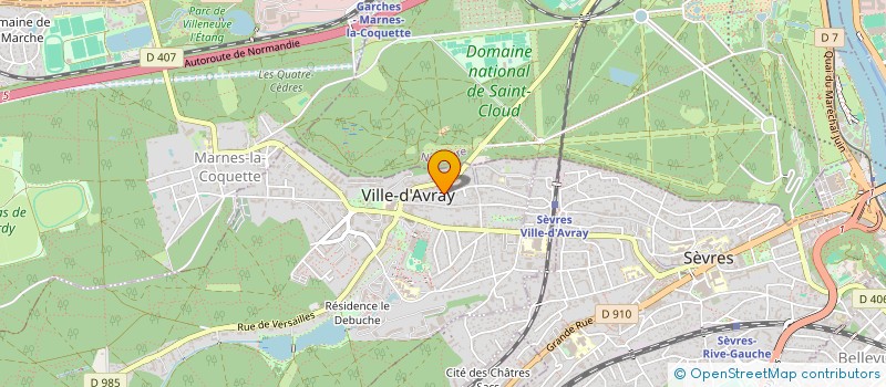 localisation de l'entreprise RECONQUETES INDUSTRIELLES  VILLE-D'AVRAY