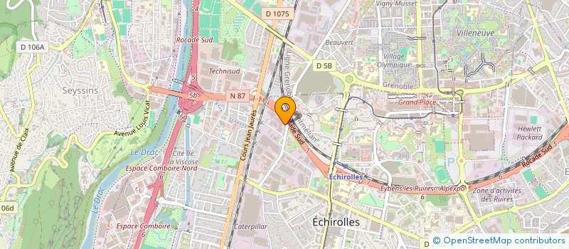 localisation de l'entreprise RECONSTR MACHINE OUTIL DUFIEUX à ECHIROLLES