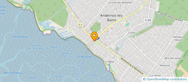 localisation de l'entreprise RECOQUILLON GAILLARD à ANDERNOS-LES-BAINS