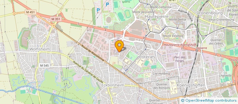 localisation de l'entreprise RECORD ABC DU VETEMENT PROFESSIONNEL à STRASBOURG
