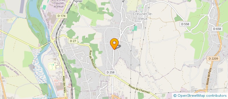 localisation de l'entreprise RECOT CHRISTOPHE à CREUZIER-LE-VIEUX