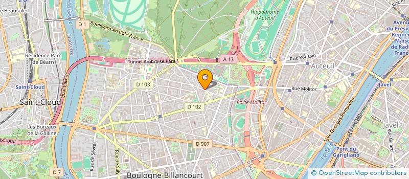 localisation de l'entreprise RECOULES GUTENBERG à BOULOGNE-BILLANCOURT