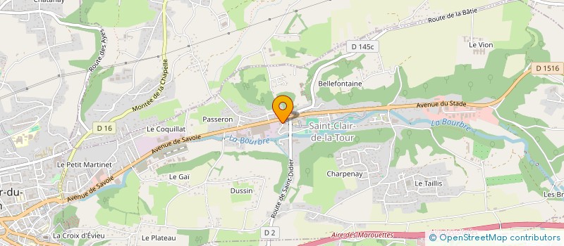 localisation de l'entreprise RECOURS MEDICAL DES VALLONS DE LA TOUR  SAINT-CLAIR-DE-LA-TOUR