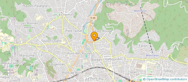 localisation de l'entreprise RECOUS  LA CRAU