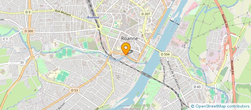 localisation de l'entreprise RECOVEO à ROANNE