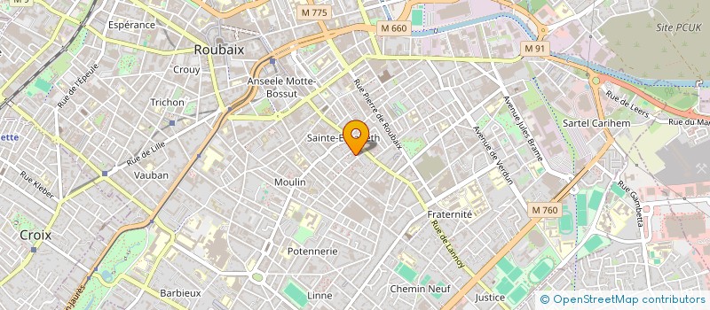 localisation de l'entreprise RECOVER à ROUBAIX