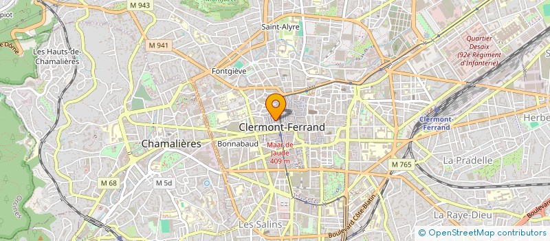localisation de l'entreprise RECOVERLAB à CLERMONT-FERRAND