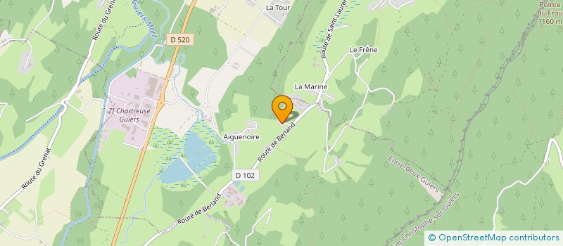 localisation de l'entreprise RECRE A SONS  ENTRE-DEUX-GUIERS