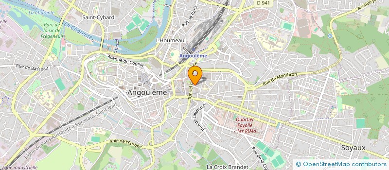 localisation de l'entreprise RECRE'ACTIVE à ANGOULEME