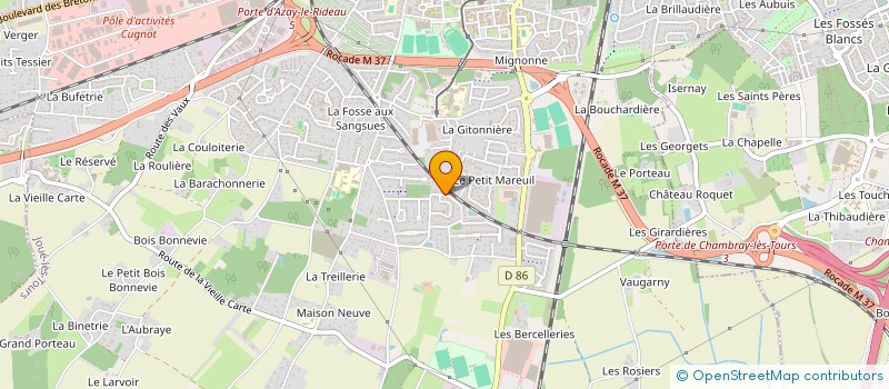 localisation de l'entreprise RECRE'ASSMAT à JOUE-LES-TOURS