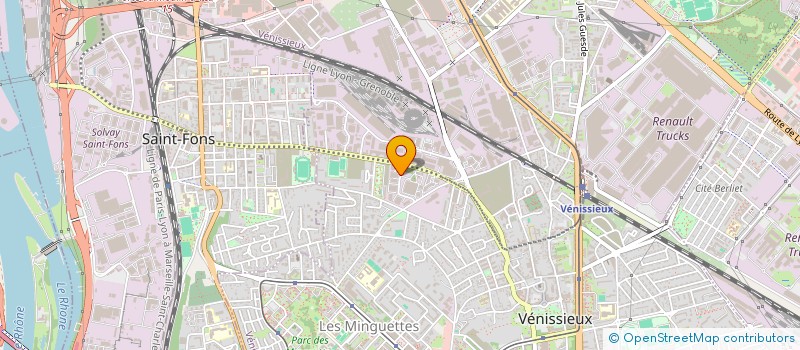 localisation de l'entreprise RECRE CONCEPT  VENISSIEUX