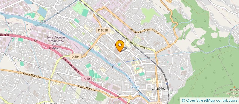 localisation de l'entreprise RECRE EN COULEURS - APE EWUES 1 à CLUSES