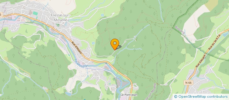 localisation de l'entreprise RECRE VIVRE ET CREER A LA MONTAGNE  FRESSE-SUR-MOSELLE