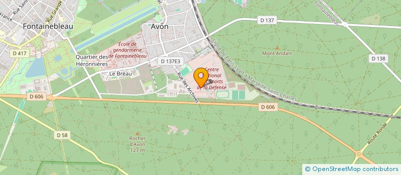 localisation de l'entreprise RECREA CAMPUS  FONTAINEBLEAU